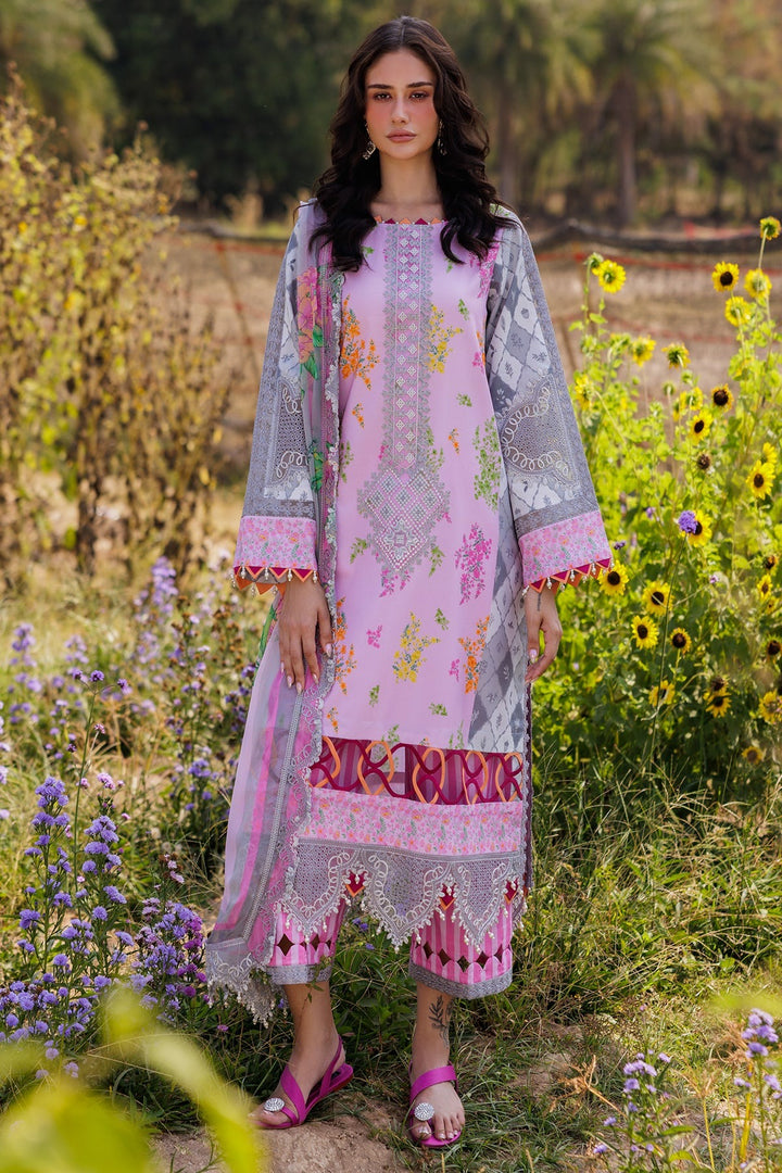 3-PC Unstitched Embroidered Lawn Collection