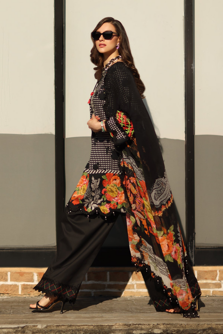 3-PC Unstitched Embroidered Lawn Collection