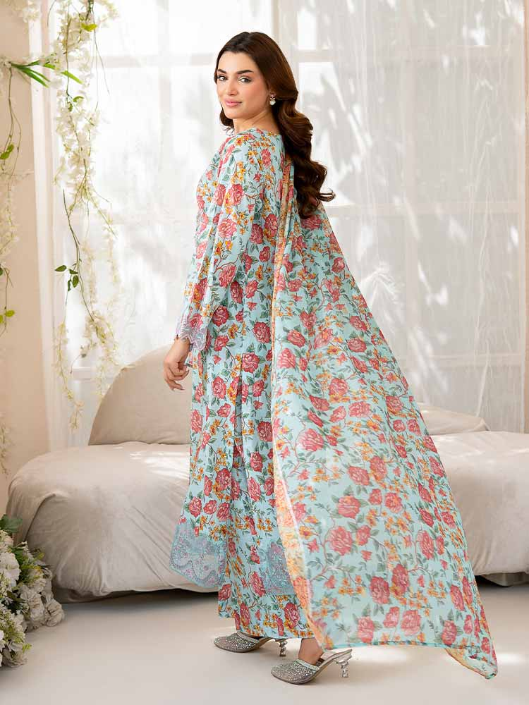 NOVA 3-Piece Unstitched Digital Printed Lawn Embroidered Suit