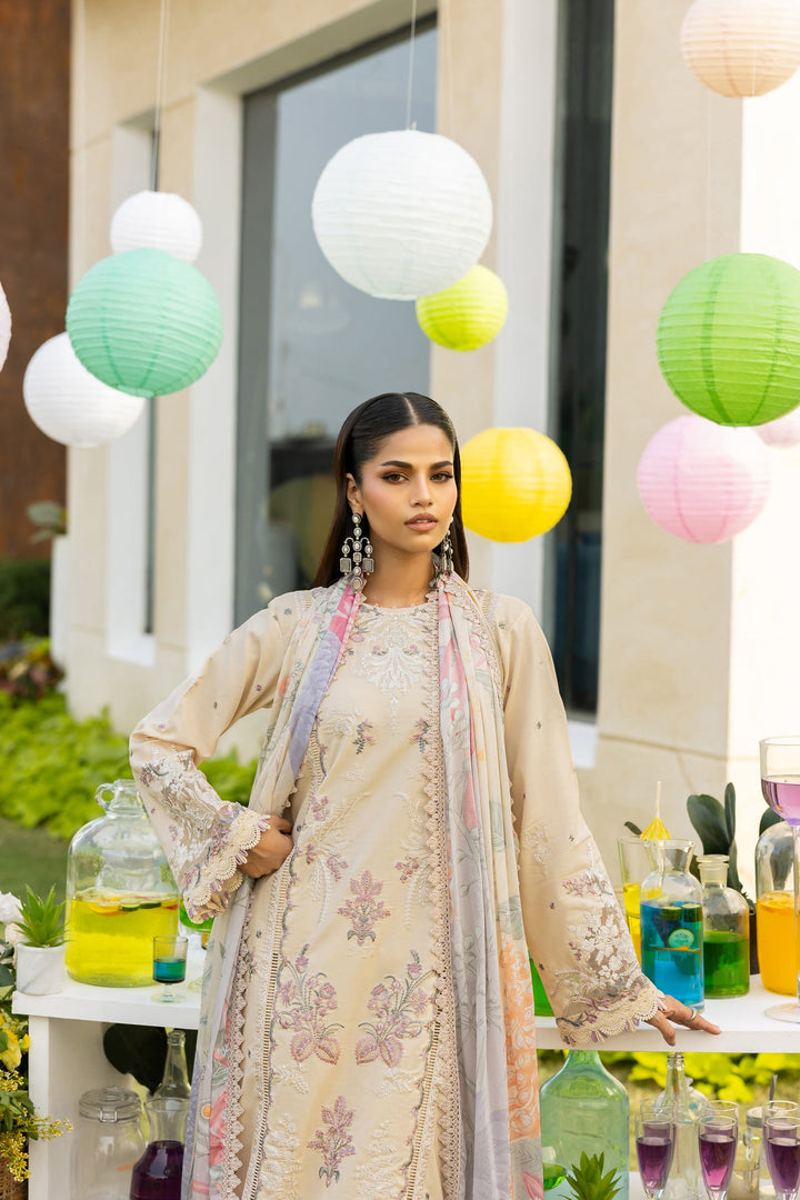 Embroidered 3-Piece Lawn Suit
