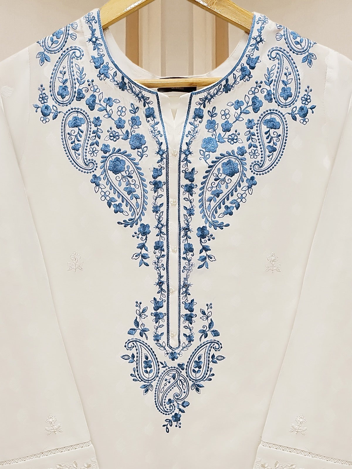 aghanoor || Embroidered Jacquard Shirt S110127