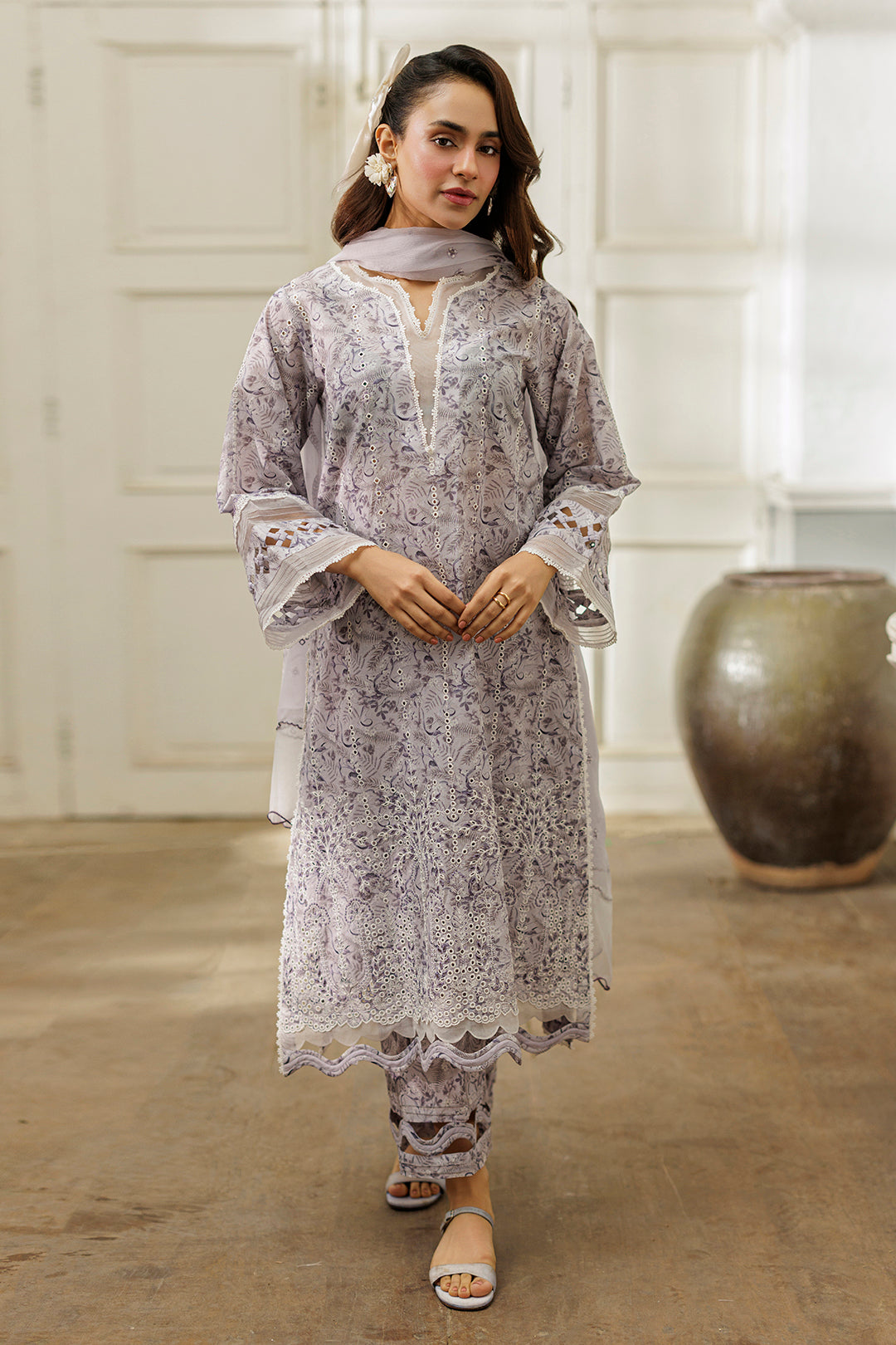Embroidered Shirt Shalwar Dupatta