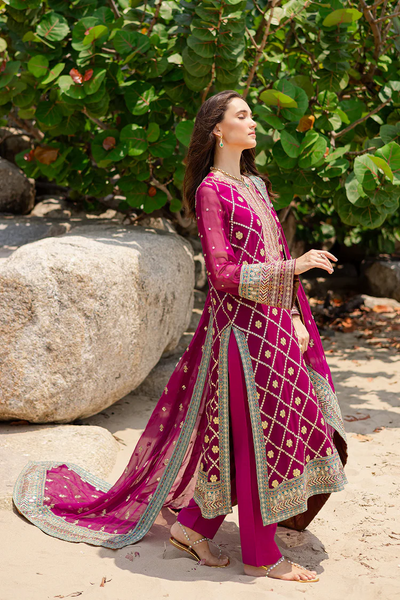 3 Piece Embroirdered Chiffon