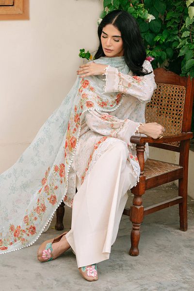 3PC PRINTED CAMBRIC SUIT