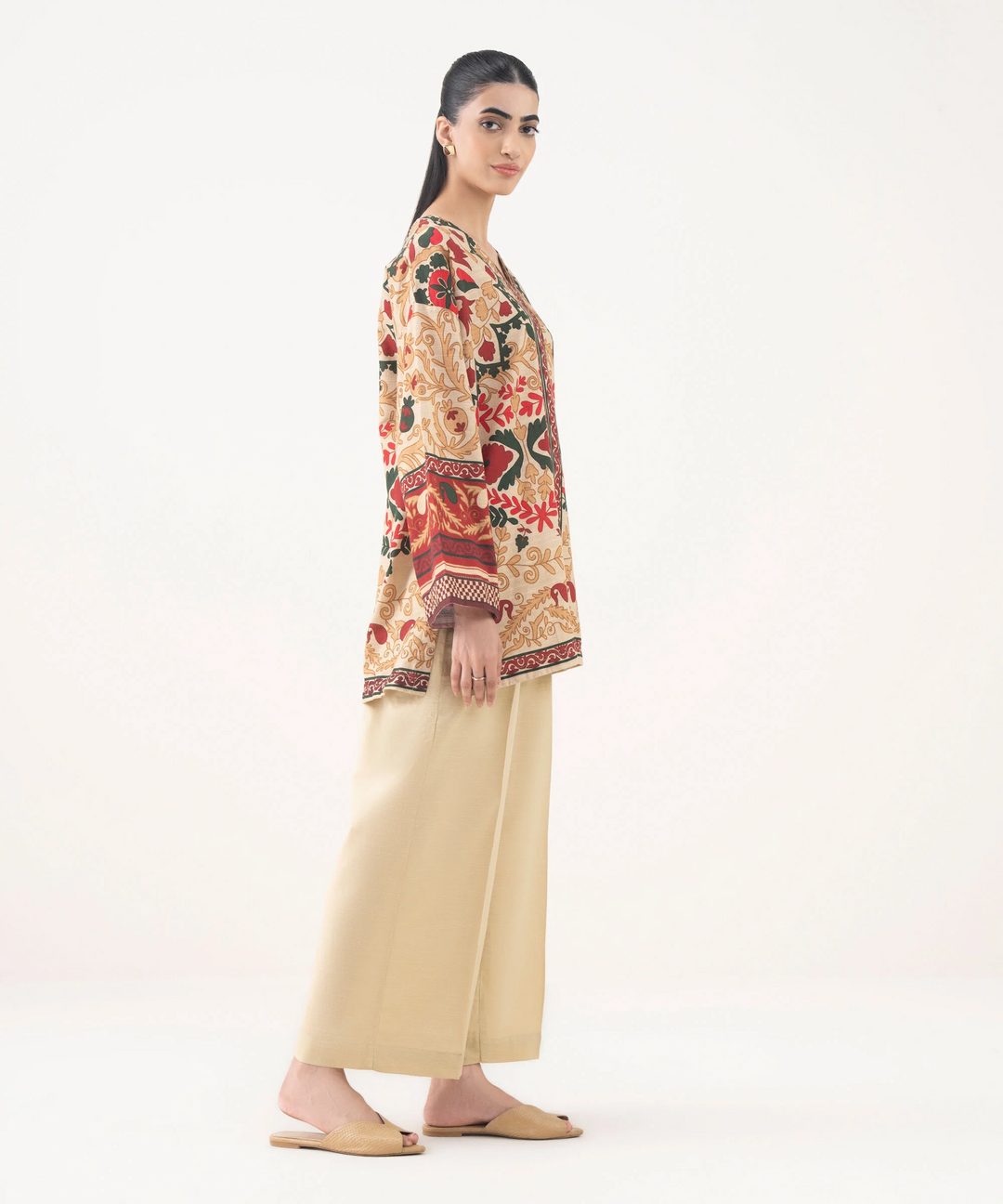 Printed Light Khaddar Shirt
