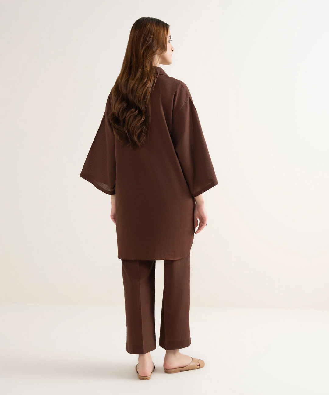 Solid Cotton Shirt WITH PANT