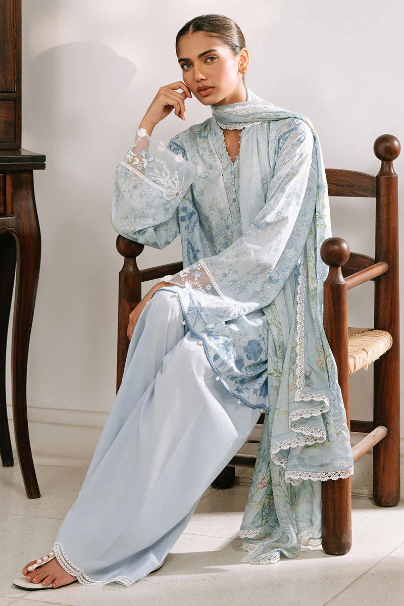 3PC PRINTED CAMBRIC SUIT