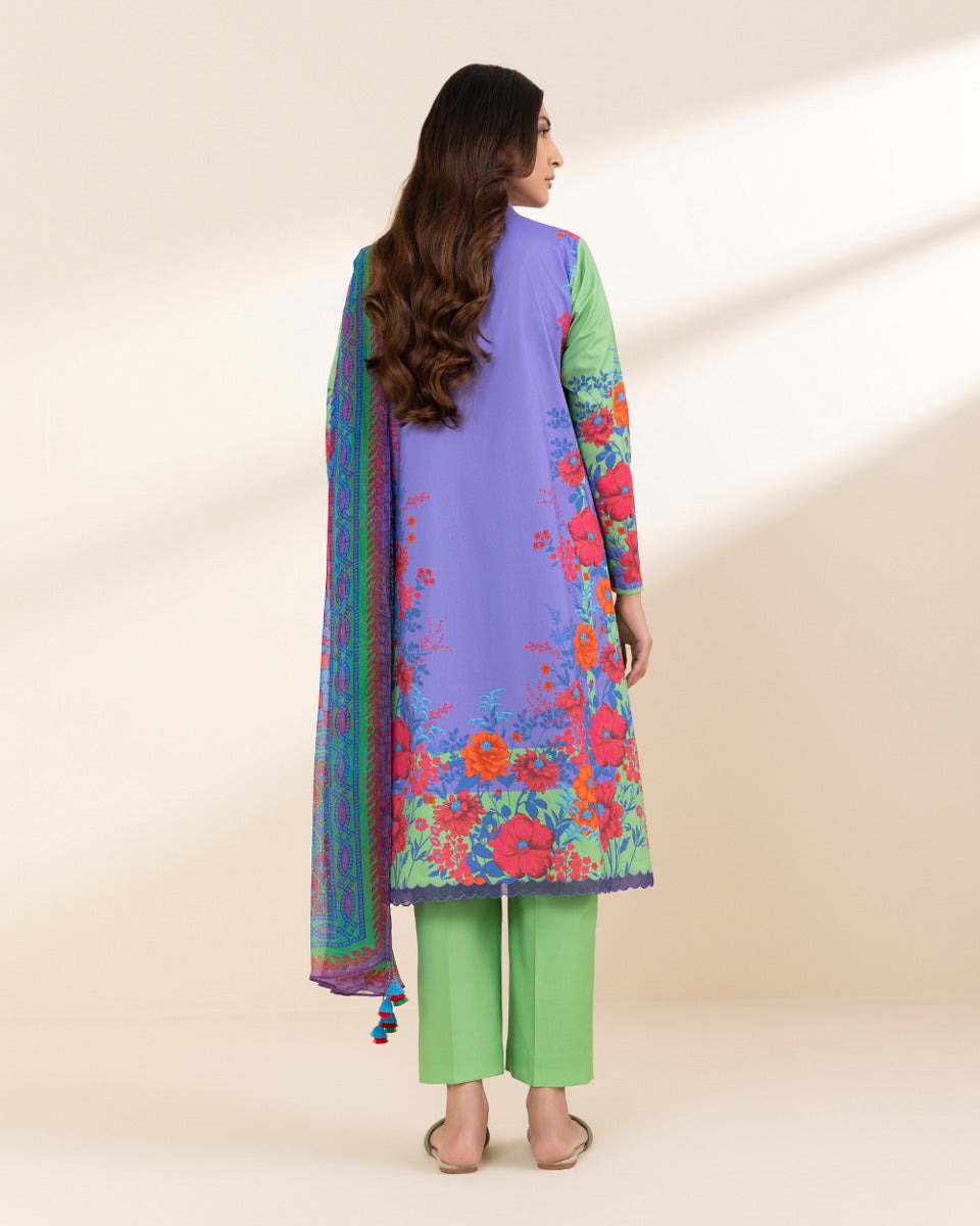 3 PIECE-PRINTED LAWN SUIT