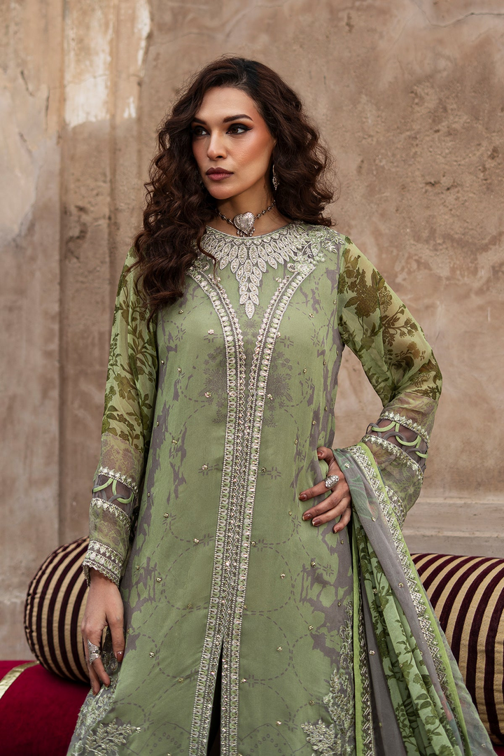 3-pc Unstitched Embroidered Printed Chiffon Collection