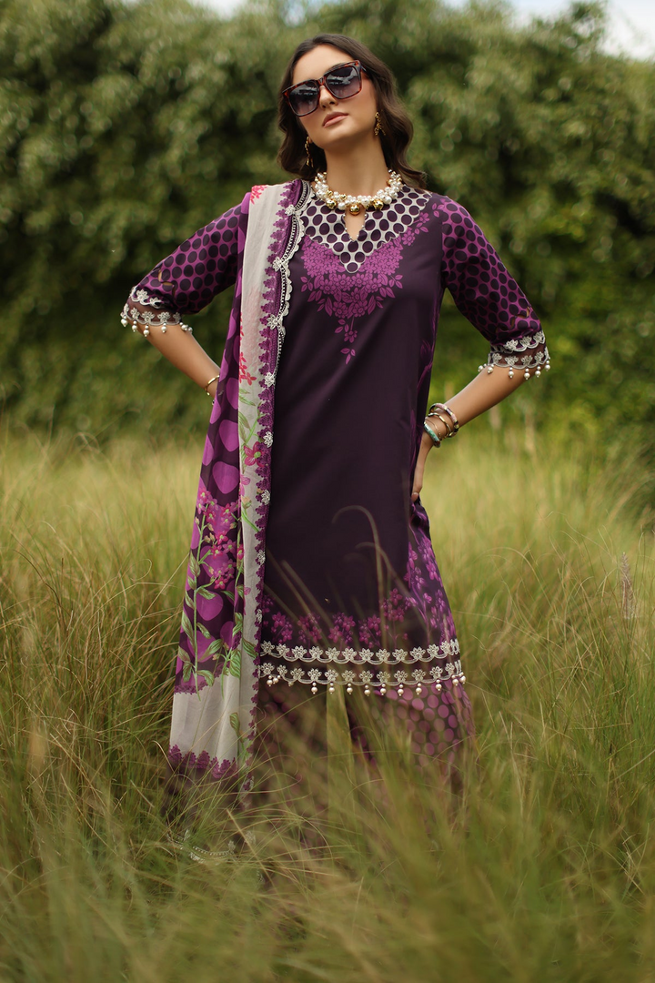 3-PC Unstitched Embroidered Lawn Collection