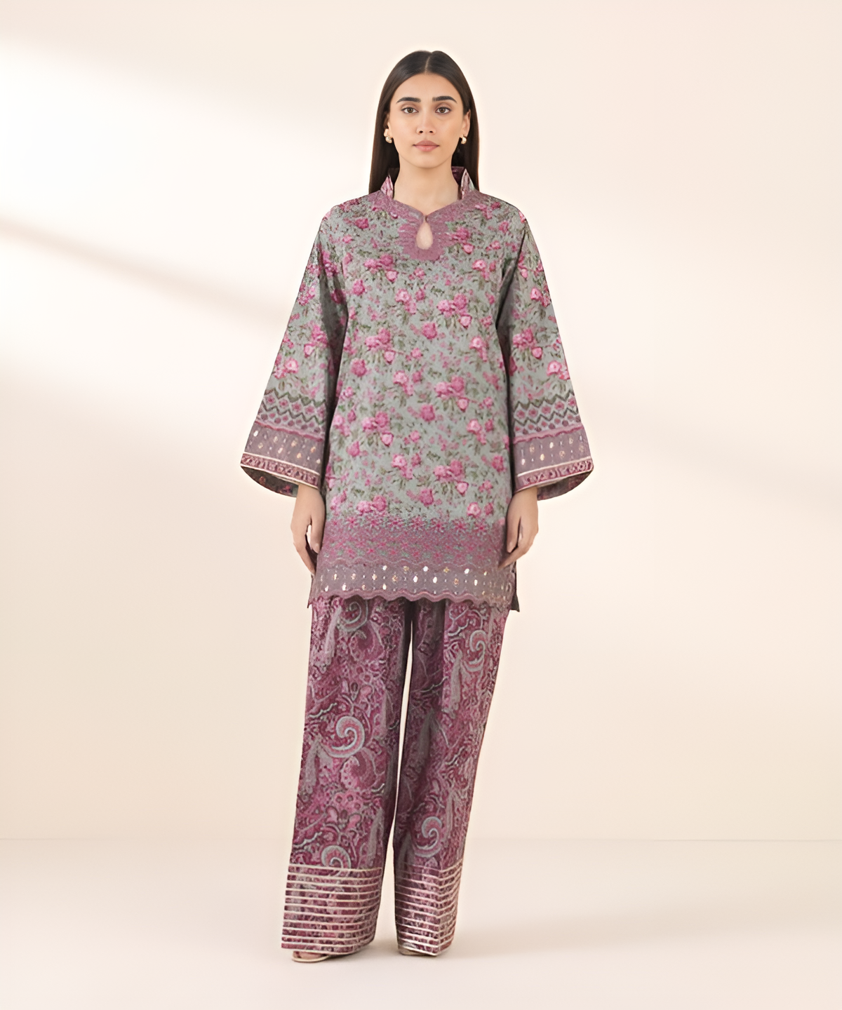 2 Piece - Embroidered Lawn Suit