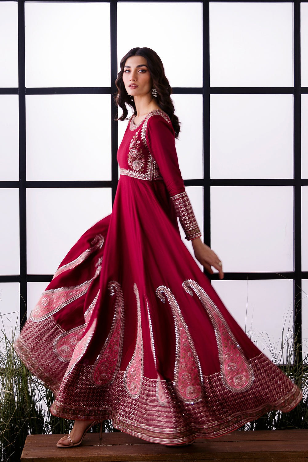EMBROIDERED PISHWAS