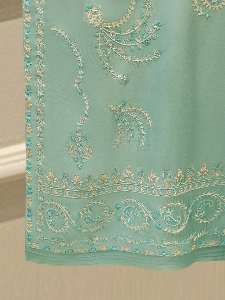 2 Piece- Pure Embroidered Sheesha Silk Suit