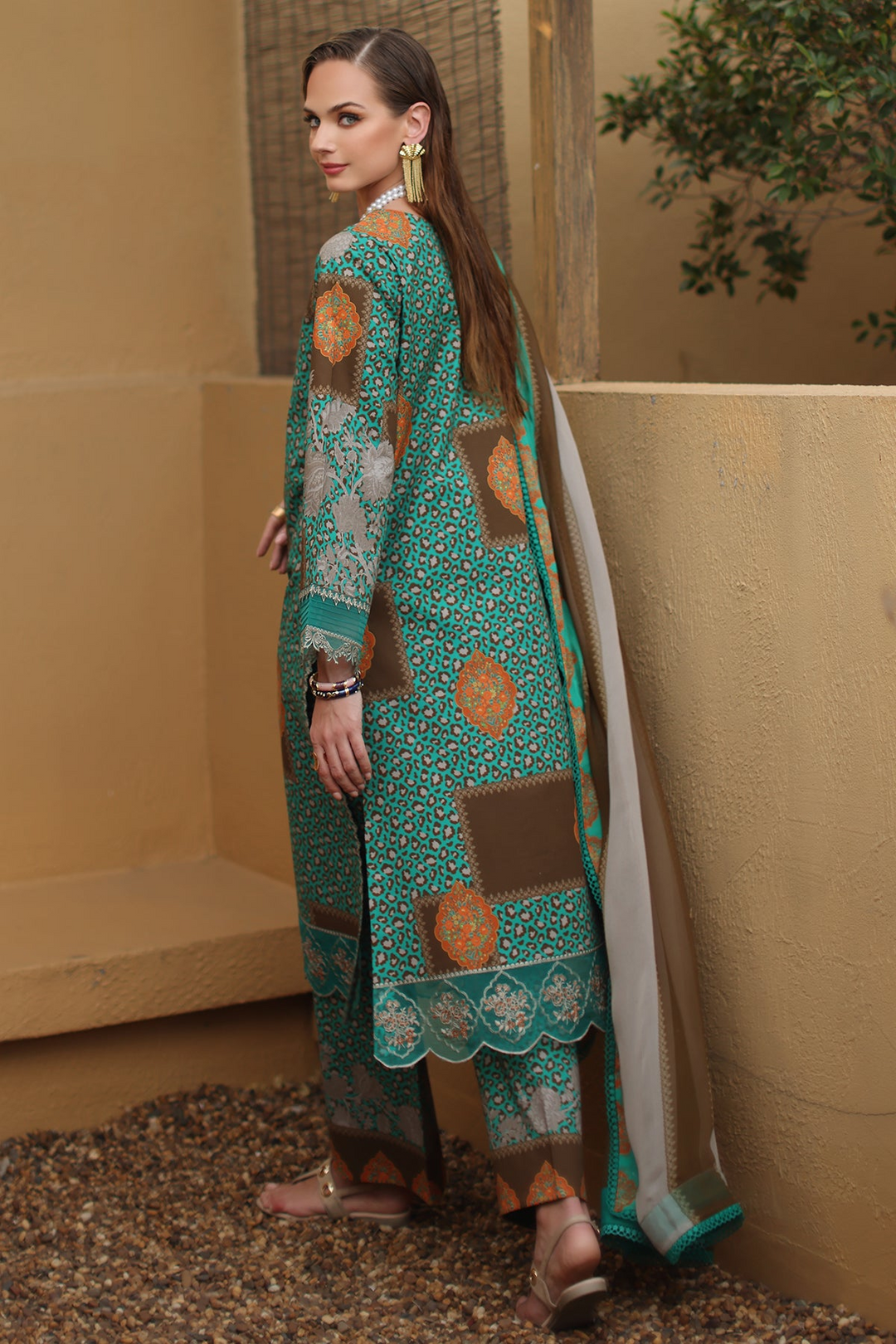 3-PC Unstitched Embroidered Lawn Collection