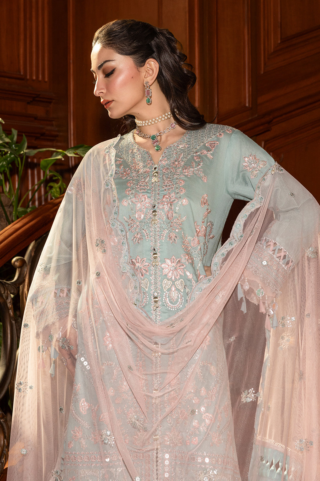 Embroidered Shirt Shalwar Dupatta