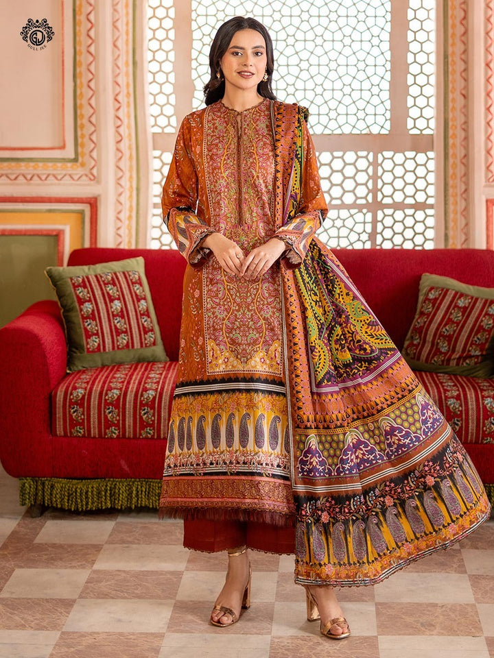 gullbano 3 PC UNSTITCHED