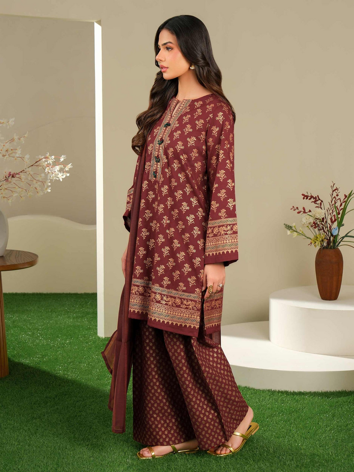 3 Piece Lawn Suit-Paste Print (Unstitched)