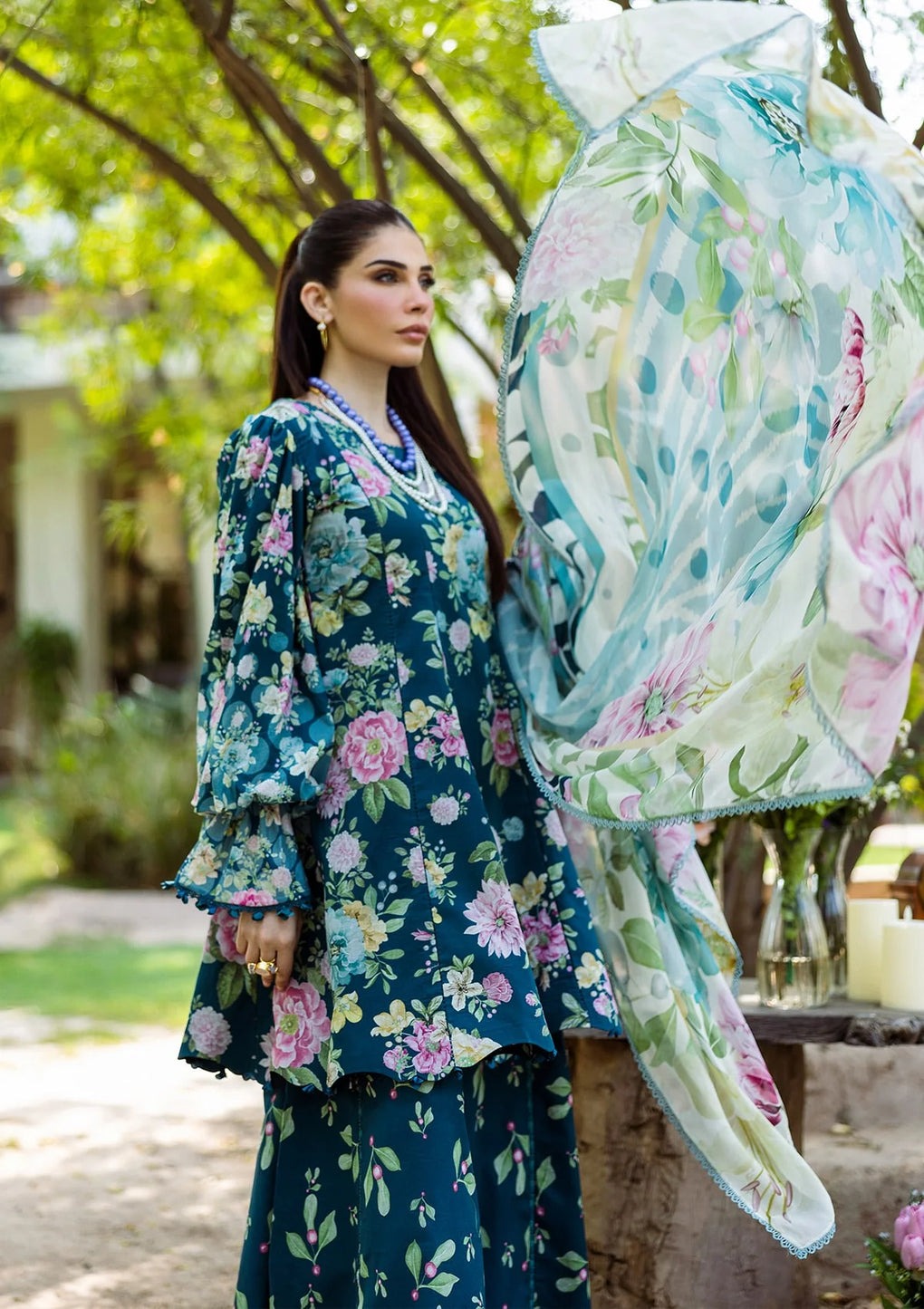 Elaf Prints with Chiffon Dupatta