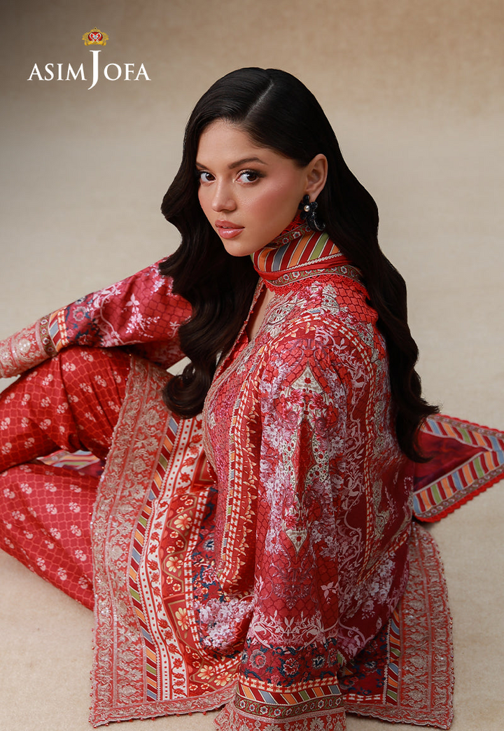 Embroidered Crepe Silk Unstitched 3 Pcs