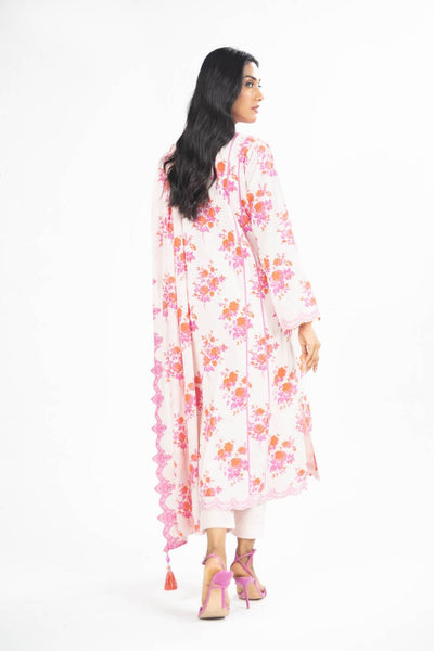 ALKARAM STUDIO PRINTED LAWN SUIT SS-68.1-24-OFFWHITE