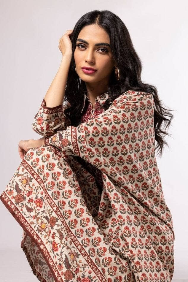 KHAADI UNSTITCHED LAWN 2 PC