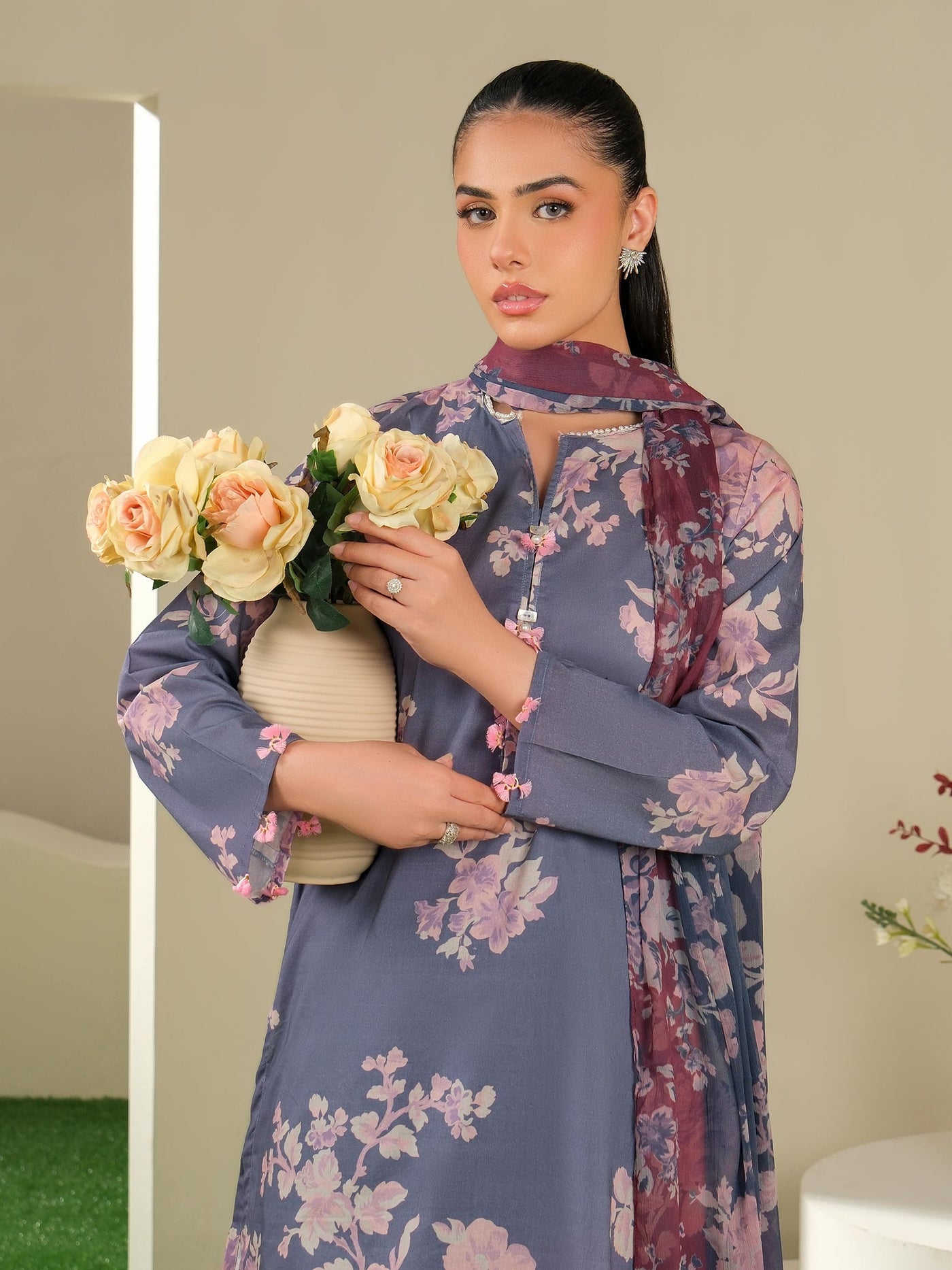 2 Piece Lawn Suit-Printed (Unstitched)