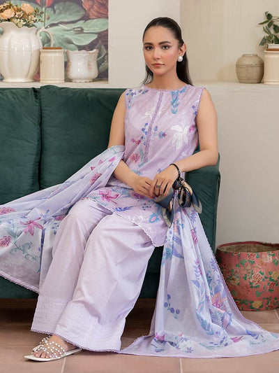 CHIKANKARI Digital Printed Lawn Suit