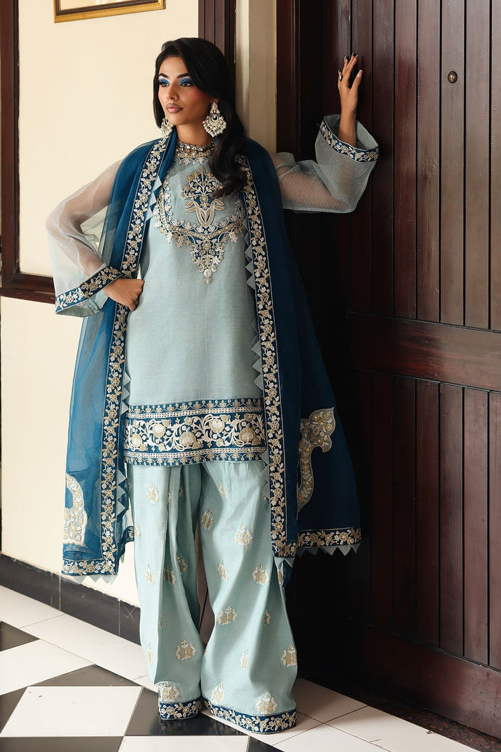 Raw-Silk Stitched 3 Piece