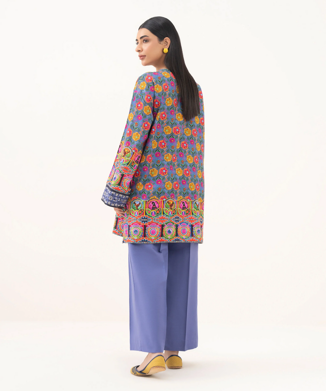 Embroidered Light Khaddar Shirt