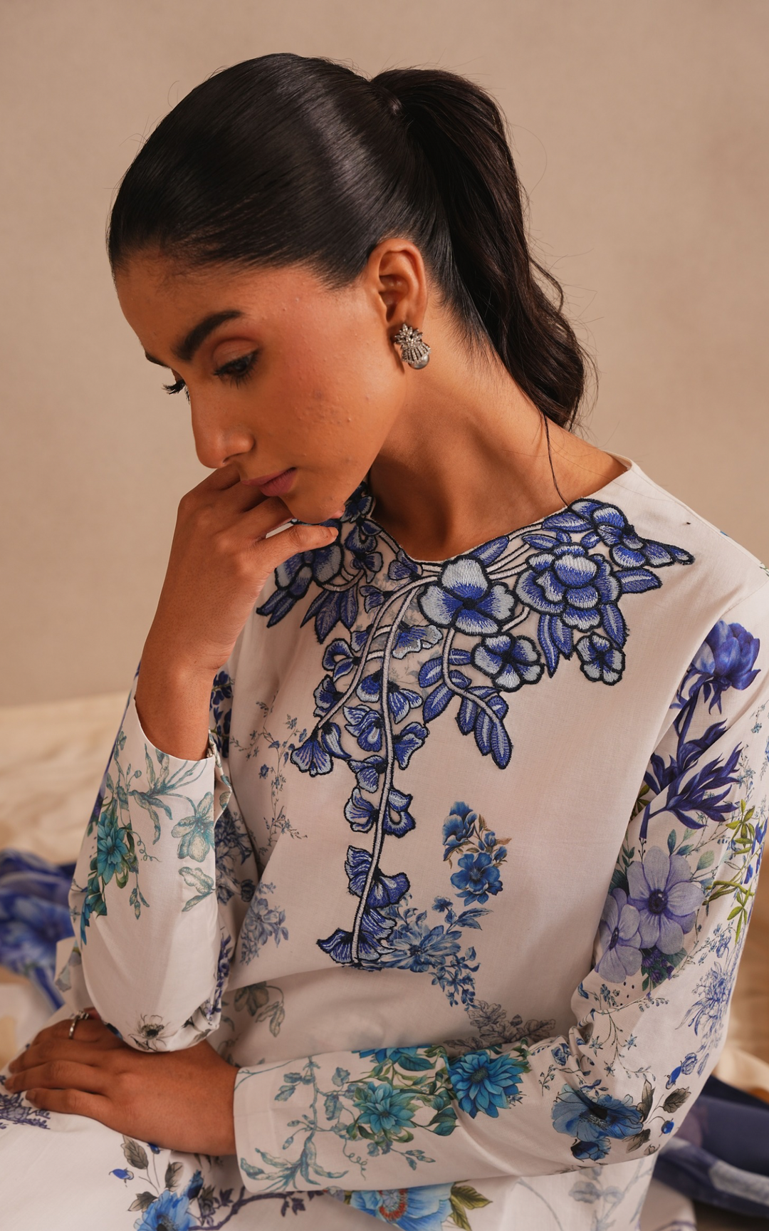 Meraki 3pcs Embroidered Unstitched Summer