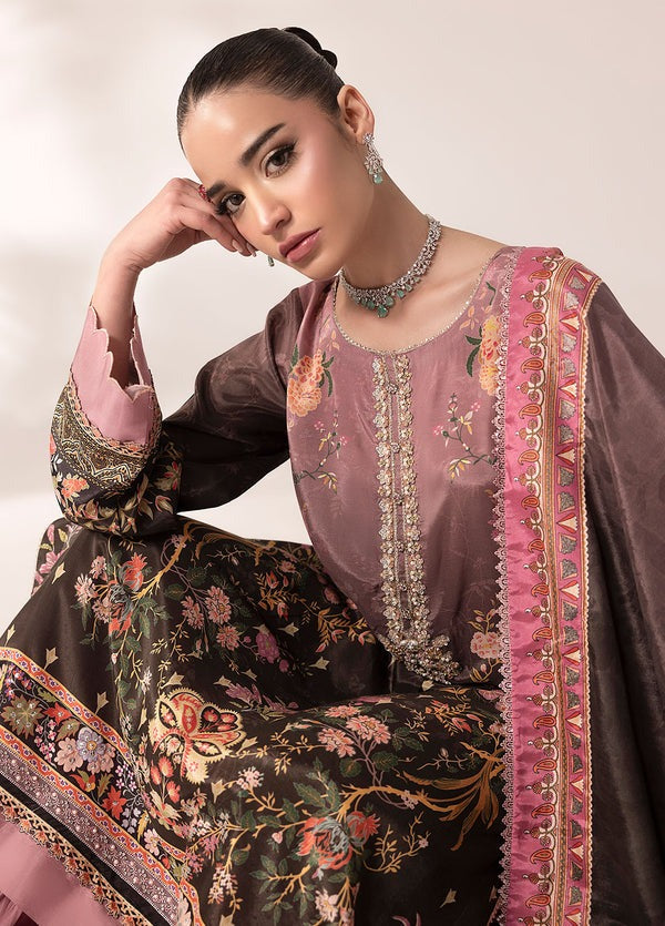 Digital printed handwork silk