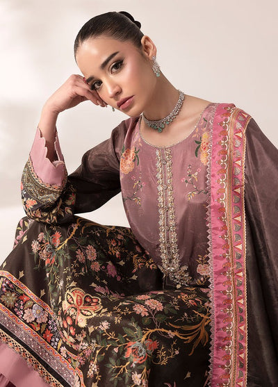 Digital printed handwork silk