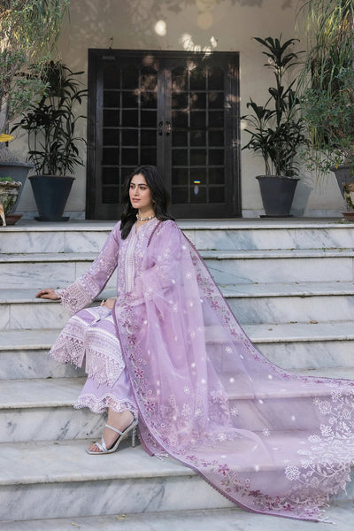 FARASHA EMBROIDERED LAWN-Lilac Florine