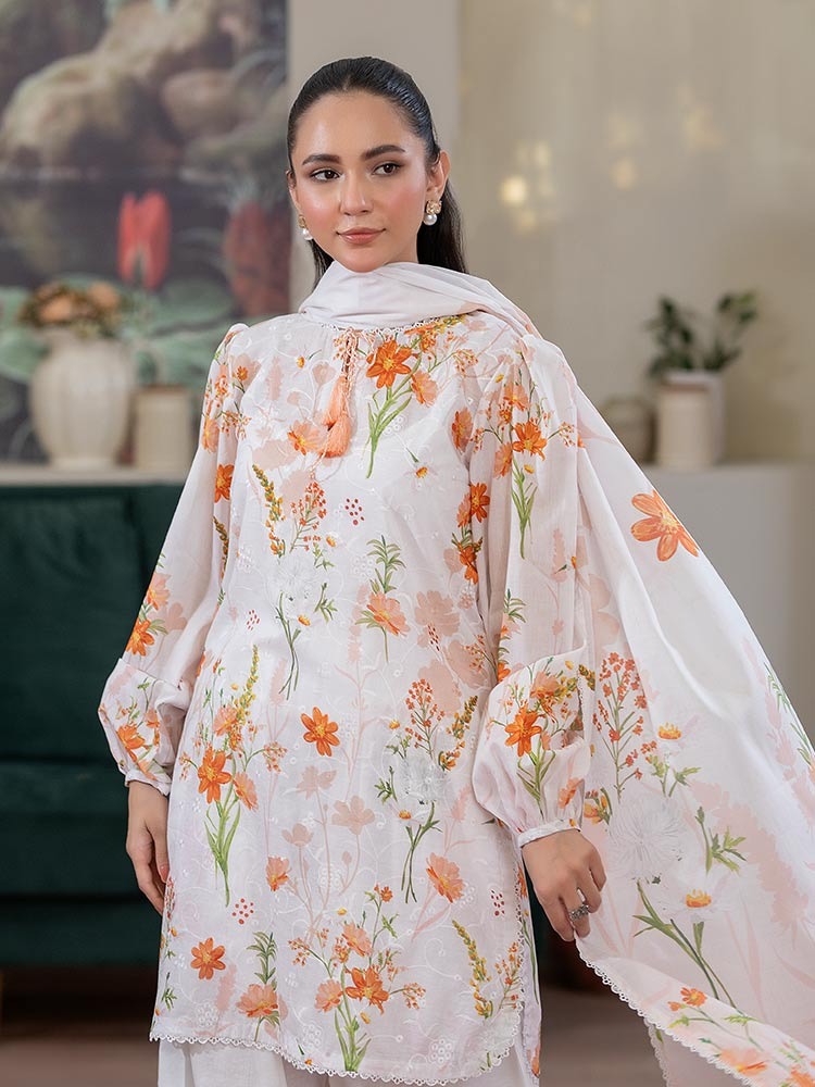 CHIKANKARI Digital Printed Lawn Suit