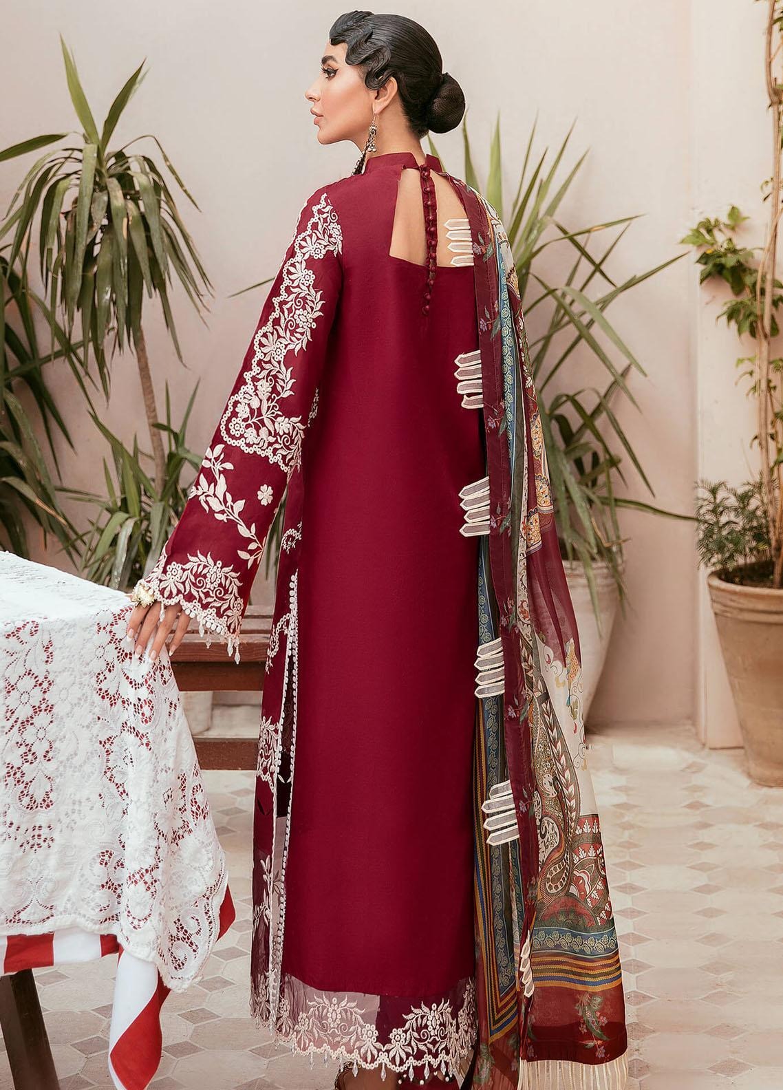 Asifa & Nabeel-Qaus-e-Quzah Embroidered Luxury Lawn-SS-05