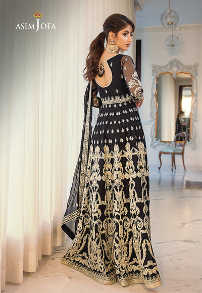 ASIM JOFA EMBROIDERED NET-AJSE-03