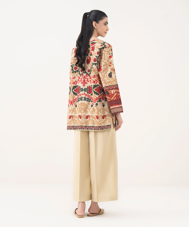 Printed Light Khaddar Shirt
