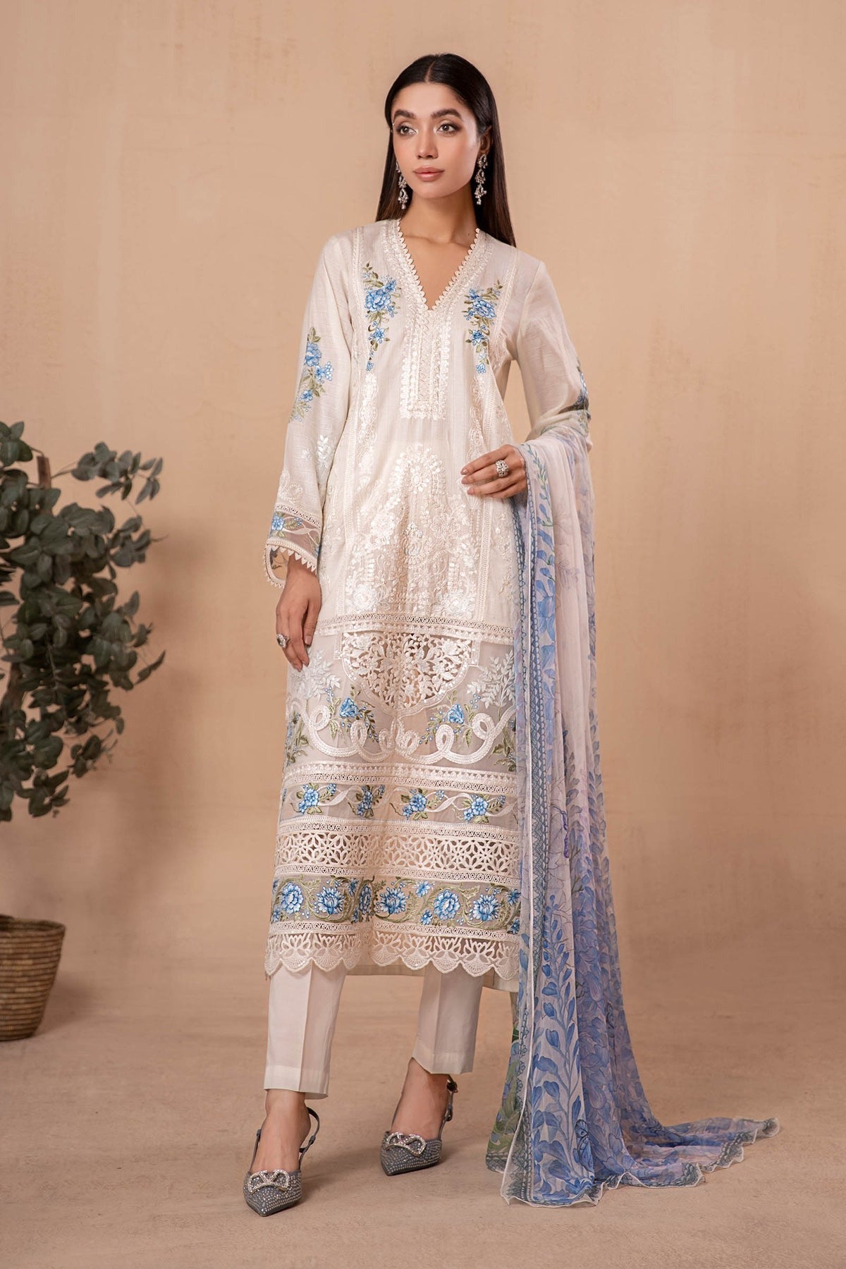 MARIA.B LUXURY Embroidered Lawn Suit