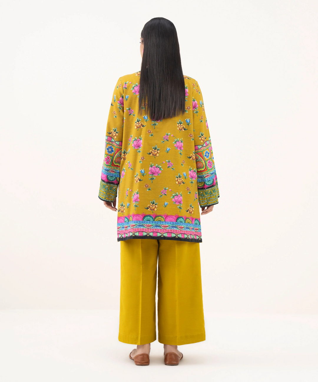 Embroidered Light Khaddar Shirt