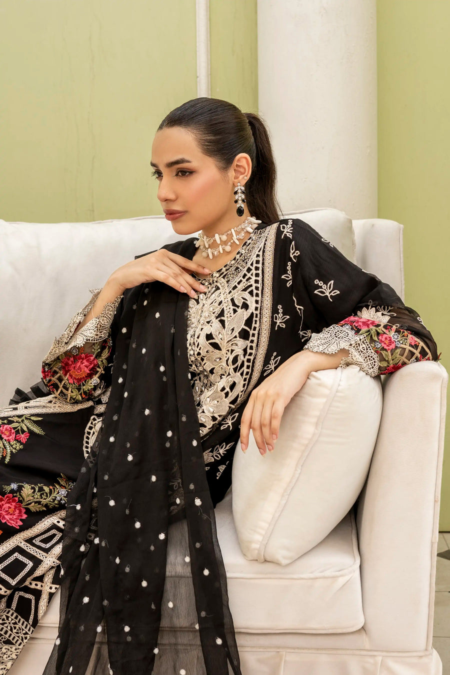 Uffaq EMBROIDRED CHIFFON