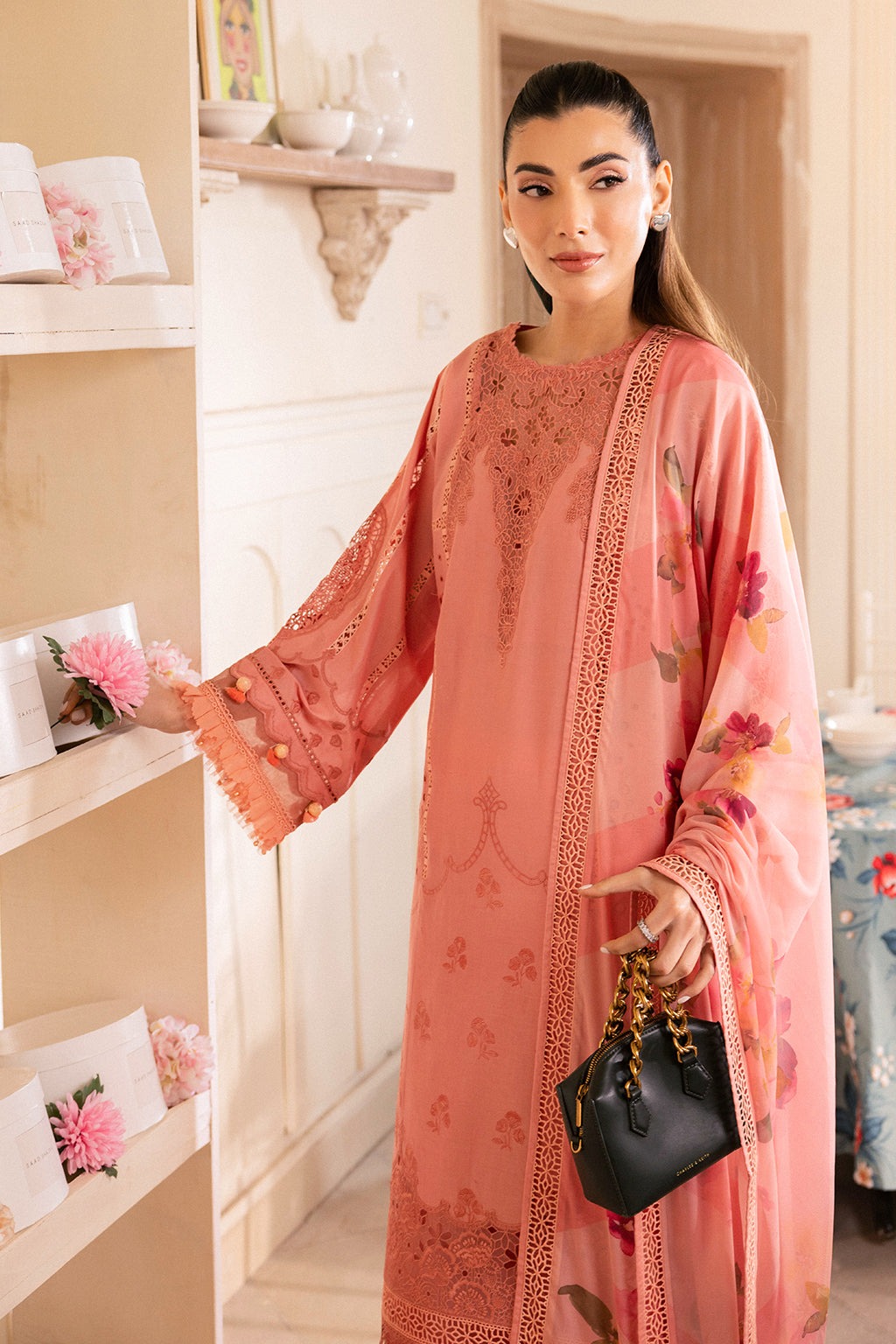 SAAD SHAIKH L'AMOUR LUXURY LAWN - Blossom