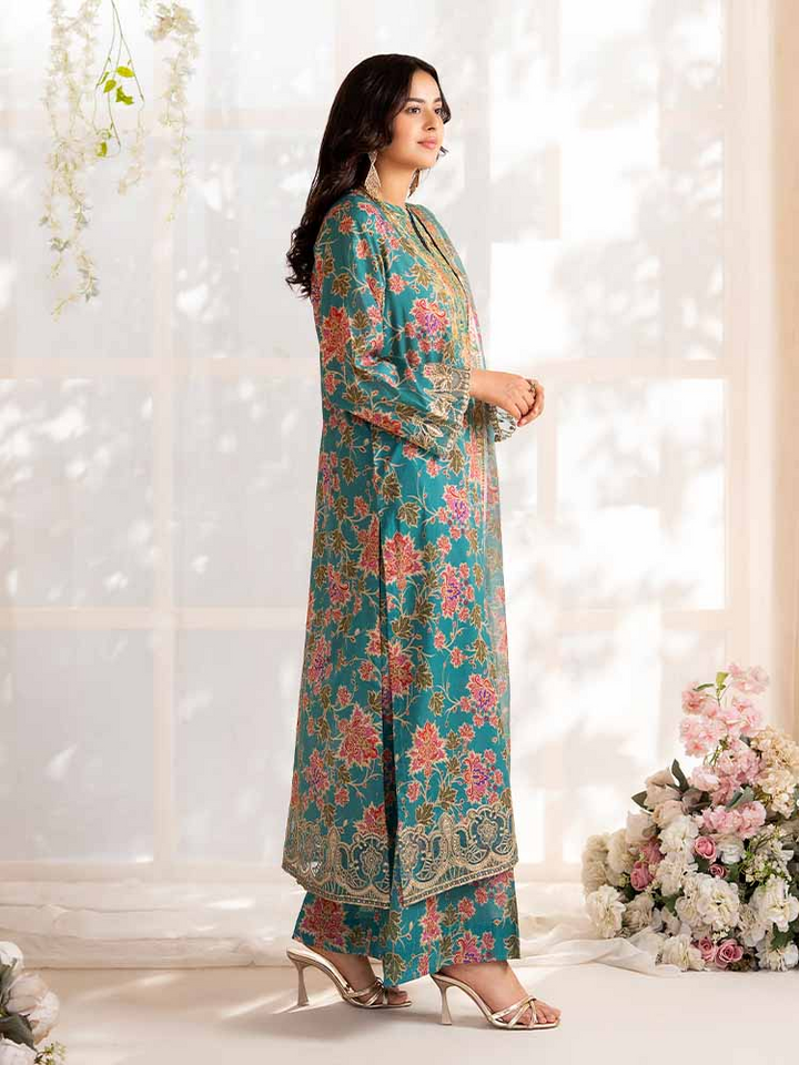 NOVA 3-Piece Unstitched Digital Printed Lawn Embroidered Suit