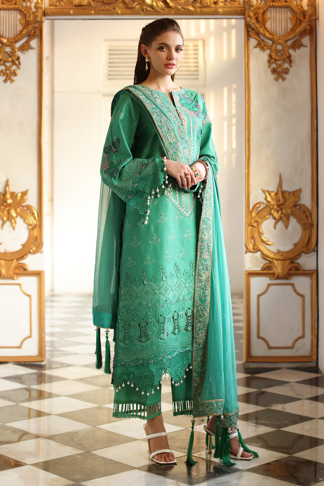 3-PC Unstitched Premium Chiffli Collection