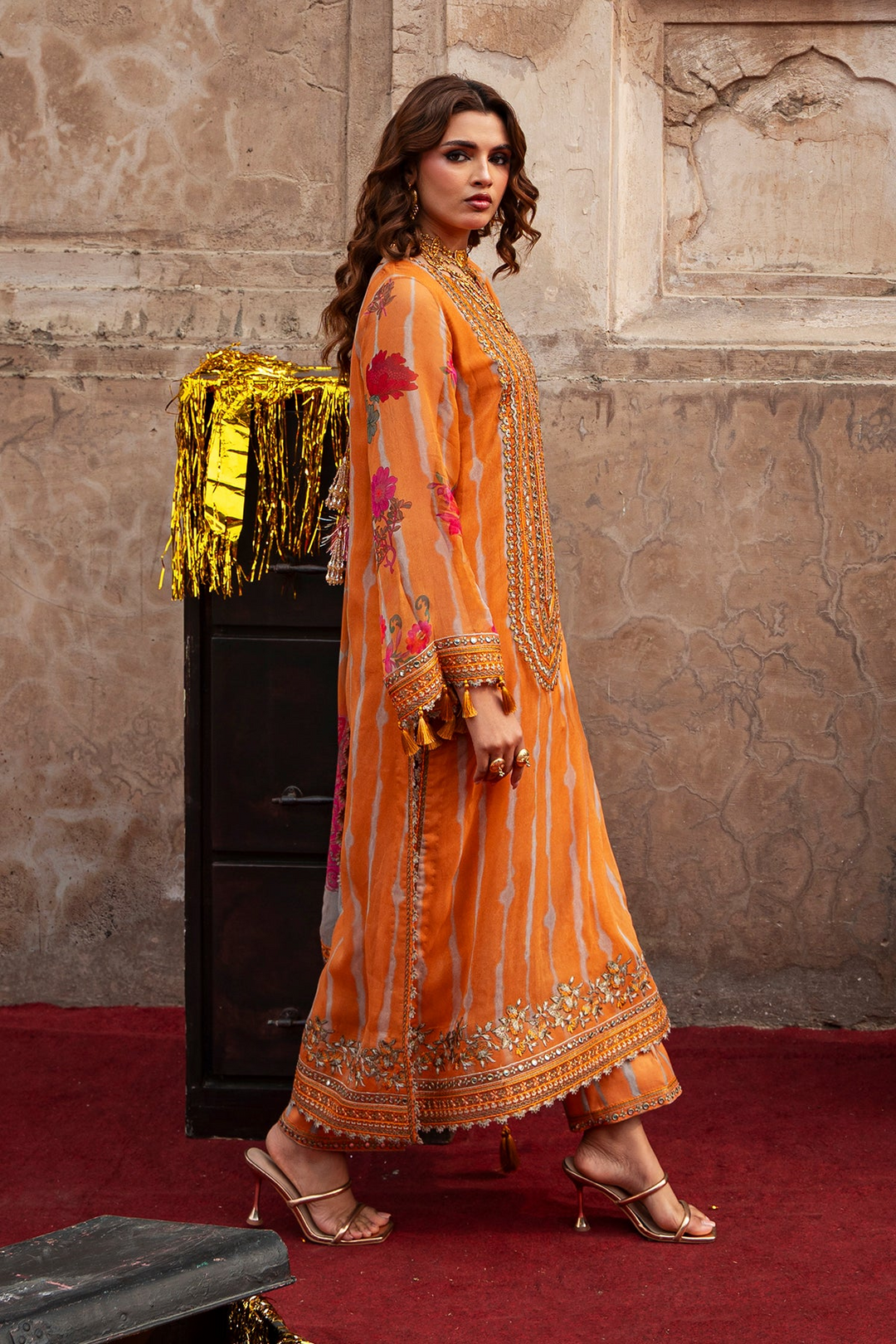3-pc Unstitched Embroidered Printed Chiffon Collection