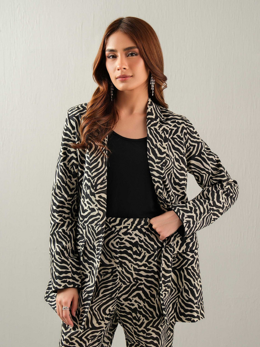 Textured Cotton Shirt-Printed (Unstitched)
