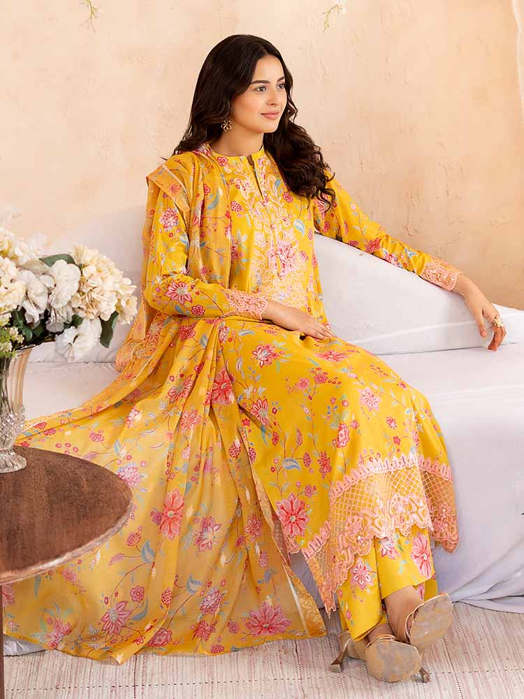 NOVA 3-Piece Unstitched Digital Printed Lawn Embroidered Suit