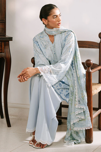 3PC PRINTED CAMBRIC SUIT