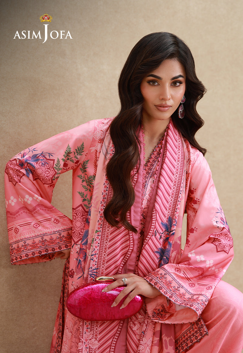 Embroidered Crepe Silk Unstitched 3 Pcs