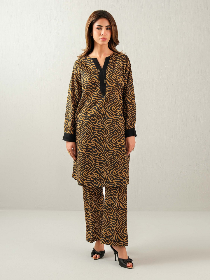 Textured Cotton Shirt-Printed (Unstitched)