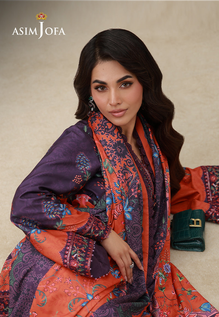 Embroidered Crepe Silk Unstitched 3 Pcs